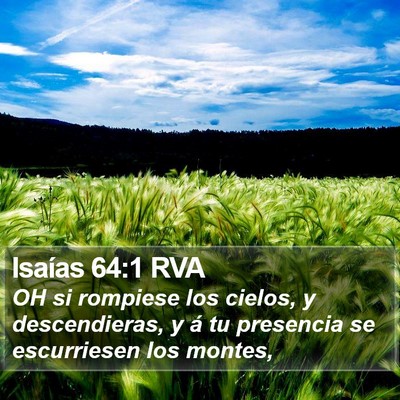 Isaías 64:1 RVA Bible Verse Image