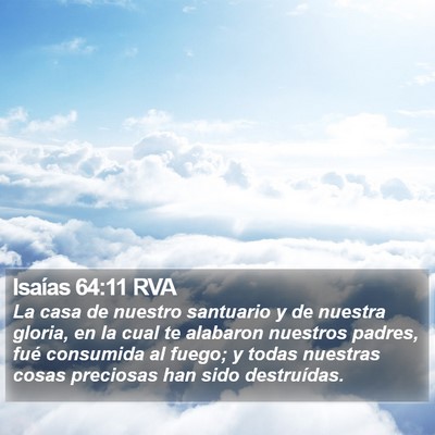 Isaías 64:11 RVA Bible Verse Image