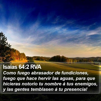 Isaías 64:2 RVA Bible Verse Image