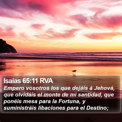 Isaías 65:11 RVA Bible Verse Image