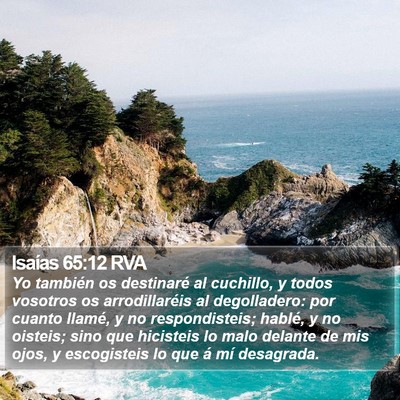Isaías 65:12 RVA Bible Verse Image