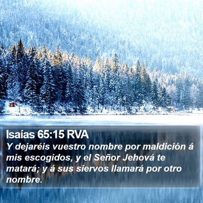 Isaías 65:15 RVA Bible Verse Image