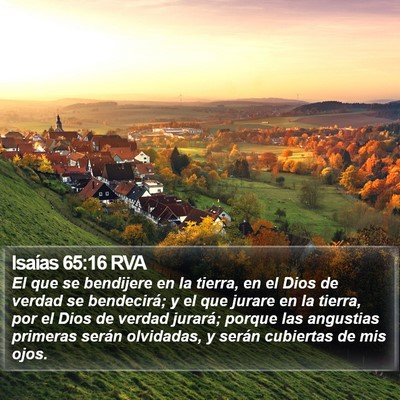 Isaías 65:16 RVA Bible Verse Image