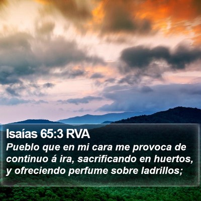 Isaías 65:3 RVA Bible Verse Image
