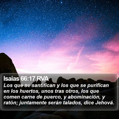 Isaías 66:17 RVA Bible Verse Image