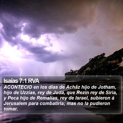 Isaías 7:1 RVA Bible Verse Image