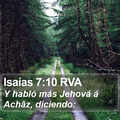 Isaías 7:10 RVA Bible Verse Image
