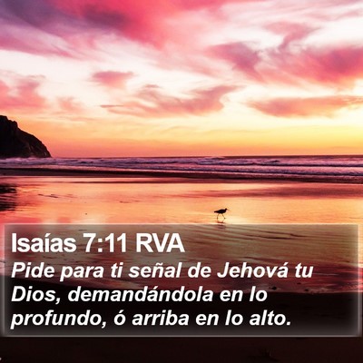 Isaías 7:11 RVA Bible Verse Image