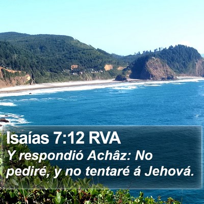 Isaías 7:12 RVA Bible Verse Image