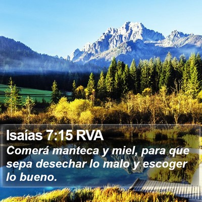 Isaías 7:15 RVA Bible Verse Image