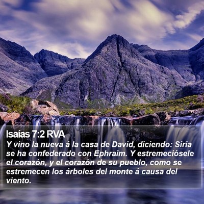 Isaías 7:2 RVA Bible Verse Image