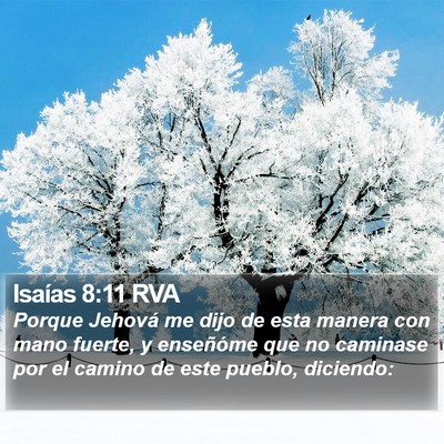 Isaías 8:11 RVA Bible Verse Image