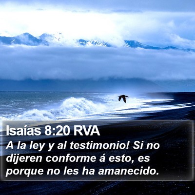 Isaías 8:20 RVA Bible Verse Image