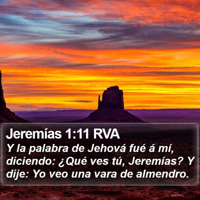 Jeremías 1:11 RVA Bible Verse Image