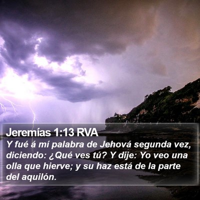 Jeremías 1:13 RVA Bible Verse Image