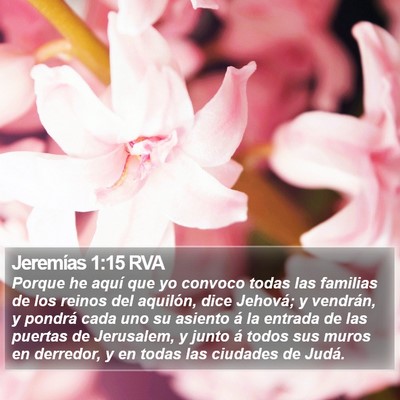 Jeremías 1:15 RVA Bible Verse Image