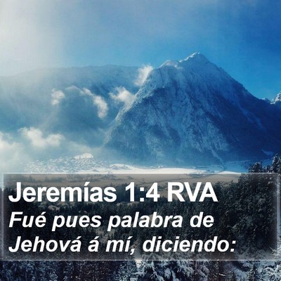 Jeremías 1:4 RVA Bible Verse Image