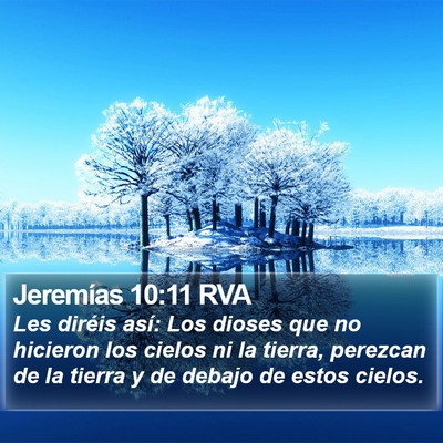 Jeremías 10:11 RVA Bible Verse Image
