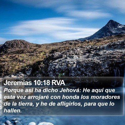 Jeremías 10:18 RVA Bible Verse Image