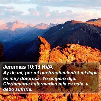 Jeremías 10:19 RVA Bible Verse Image