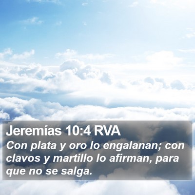 Jeremías 10:4 RVA Bible Verse Image