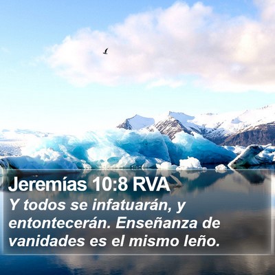 Jeremías 10:8 RVA Bible Verse Image
