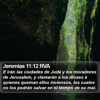 Jeremías 11:12 RVA Bible Verse Image