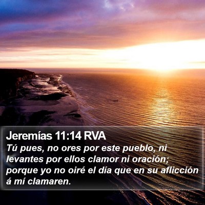 Jeremías 11:14 RVA Bible Verse Image