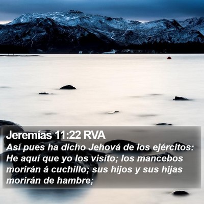 Jeremías 11:22 RVA Bible Verse Image