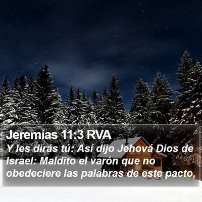 Jeremías 11:3 RVA Bible Verse Image