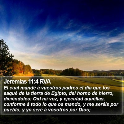 Jeremías 11:4 RVA Bible Verse Image