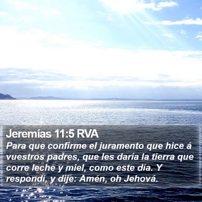 Jeremías 11:5 RVA Bible Verse Image