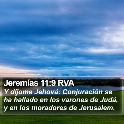 Jeremías 11:9 RVA Bible Verse Image