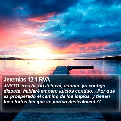 Jeremías 12:1 RVA Bible Verse Image