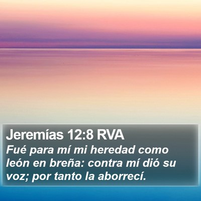 Jeremías 12:8 RVA Bible Verse Image