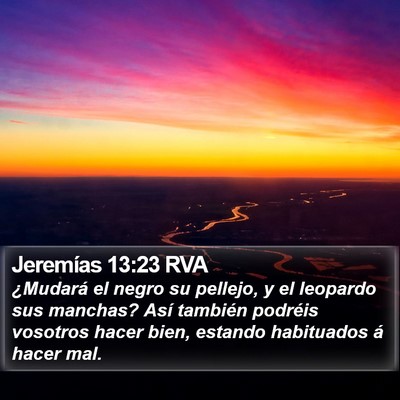 Jeremías 13:23 RVA Bible Verse Image