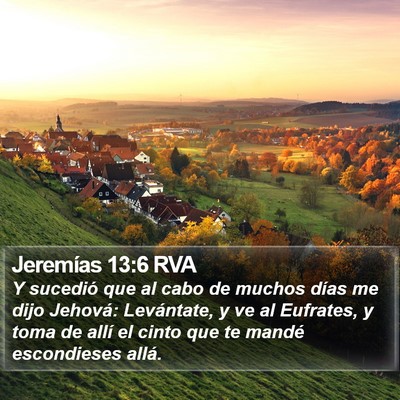 Jeremías 13:6 RVA Bible Verse Image