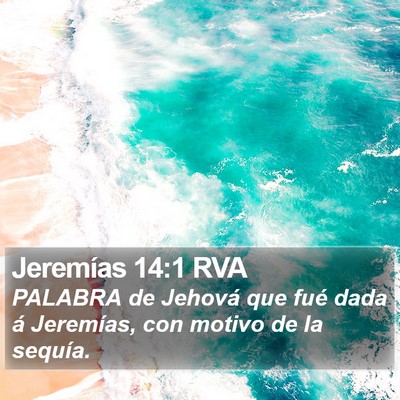 Jeremías 14:1 RVA Bible Verse Image