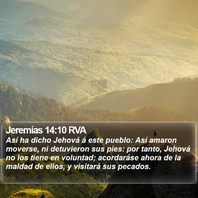 Jeremías 14:10 RVA Bible Verse Image
