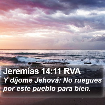 Jeremías 14:11 RVA Bible Verse Image