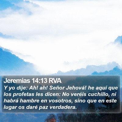 Jeremías 14:13 RVA Bible Verse Image