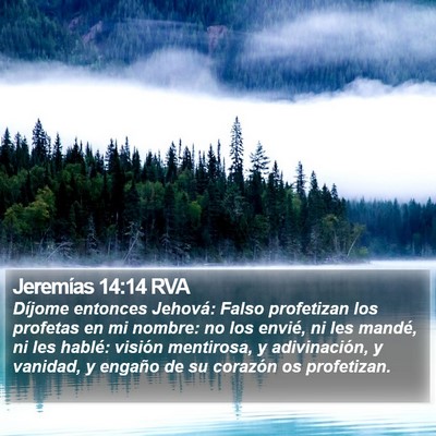 Jeremías 14:14 RVA Bible Verse Image