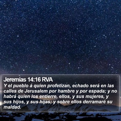 Jeremías 14:16 RVA Bible Verse Image