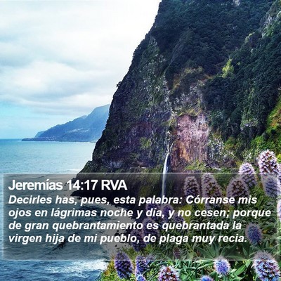Jeremías 14:17 RVA Bible Verse Image