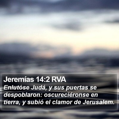 Jeremías 14:2 RVA Bible Verse Image