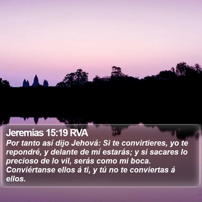 Jeremías 15:19 RVA Bible Verse Image