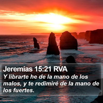 Jeremías 15:21 RVA Bible Verse Image