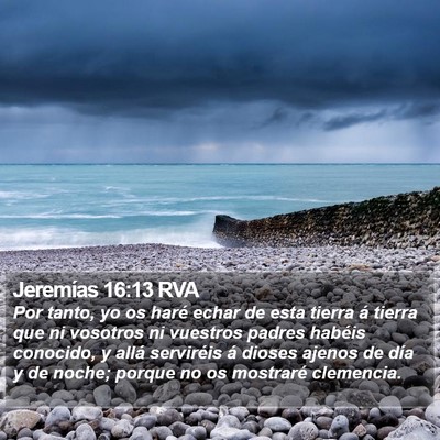 Jeremías 16:13 RVA Bible Verse Image