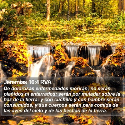 Jeremías 16:4 RVA Bible Verse Image