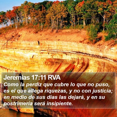 Jeremías 17:11 RVA Bible Verse Image